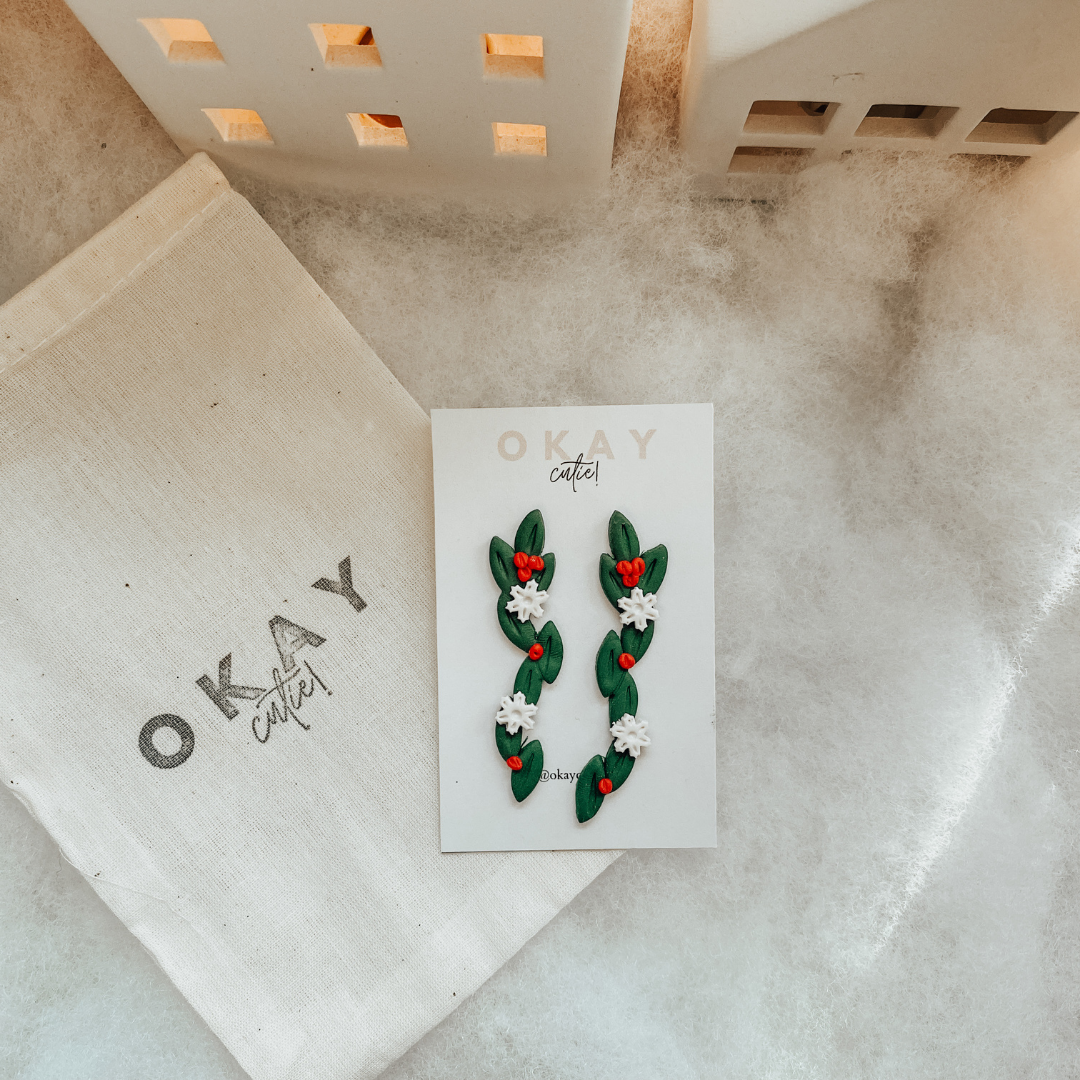 Mistletoe Drop Earrings