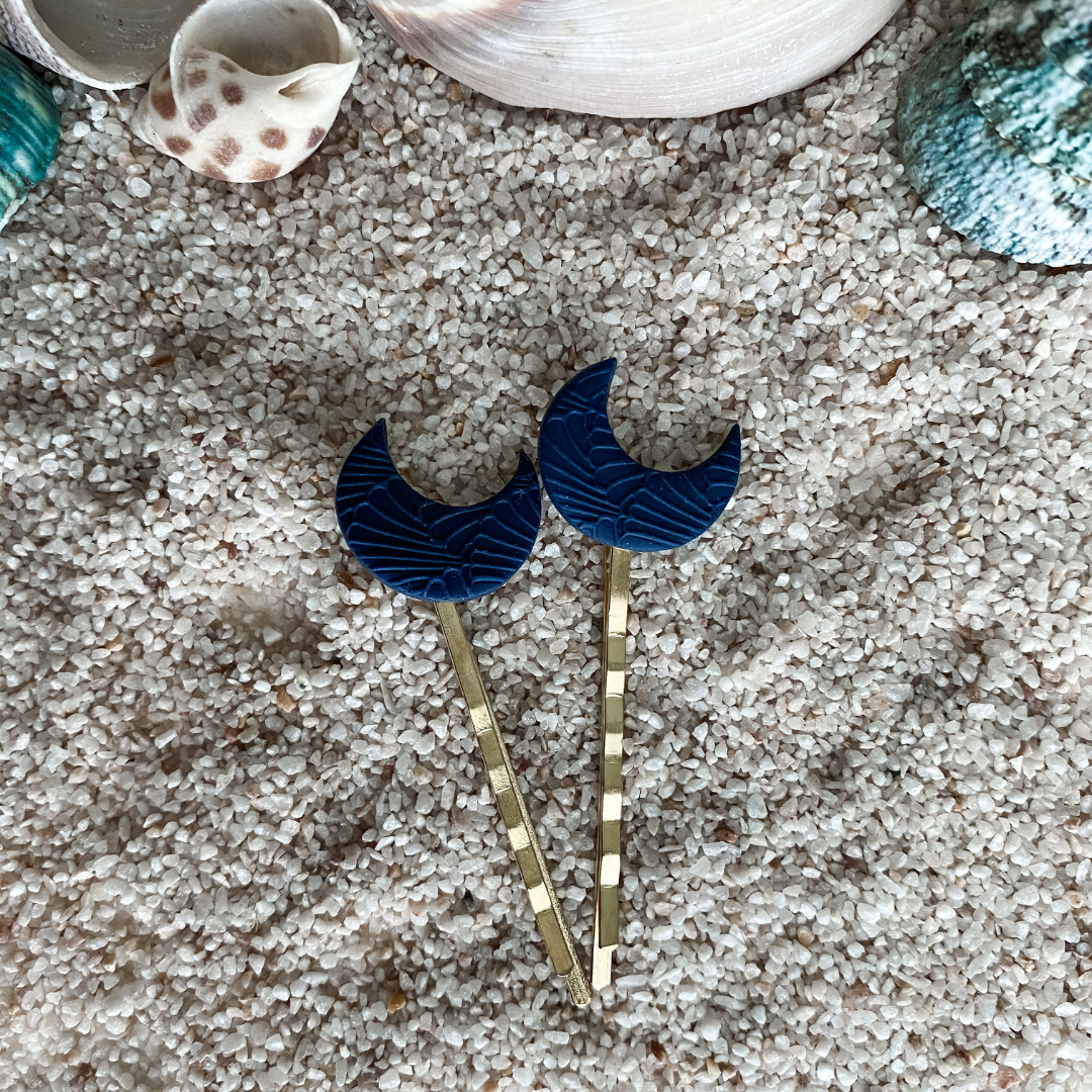 Lunar Bobby Pins - Navy